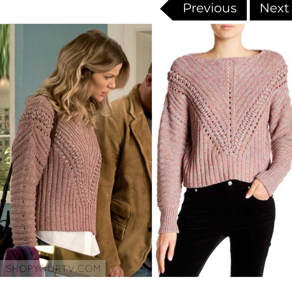 Rag & Bone Roman Pullover Chunky Marled-Knit Sweater C29
